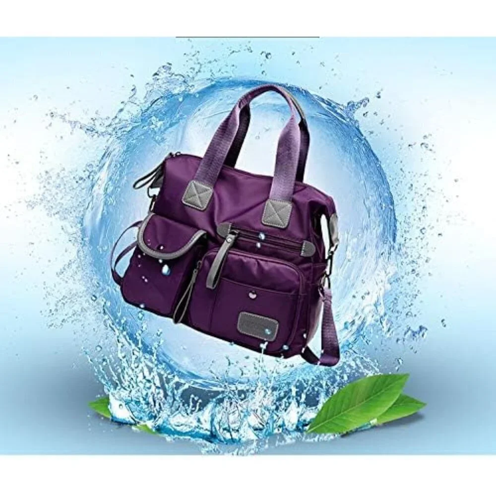 Women Oxford Cloth Waterproof Crossbody Bag Large Capacity Diaper Bag